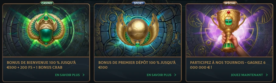 Revue des bonus de bienvenue et des tournois du casino Talismania
